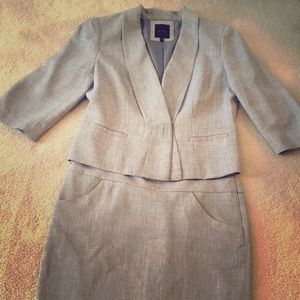 Gray 2 piece skirt/jacket